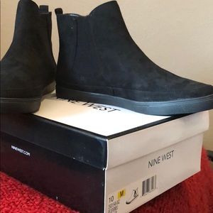 Suede flat bottom elastic short boot